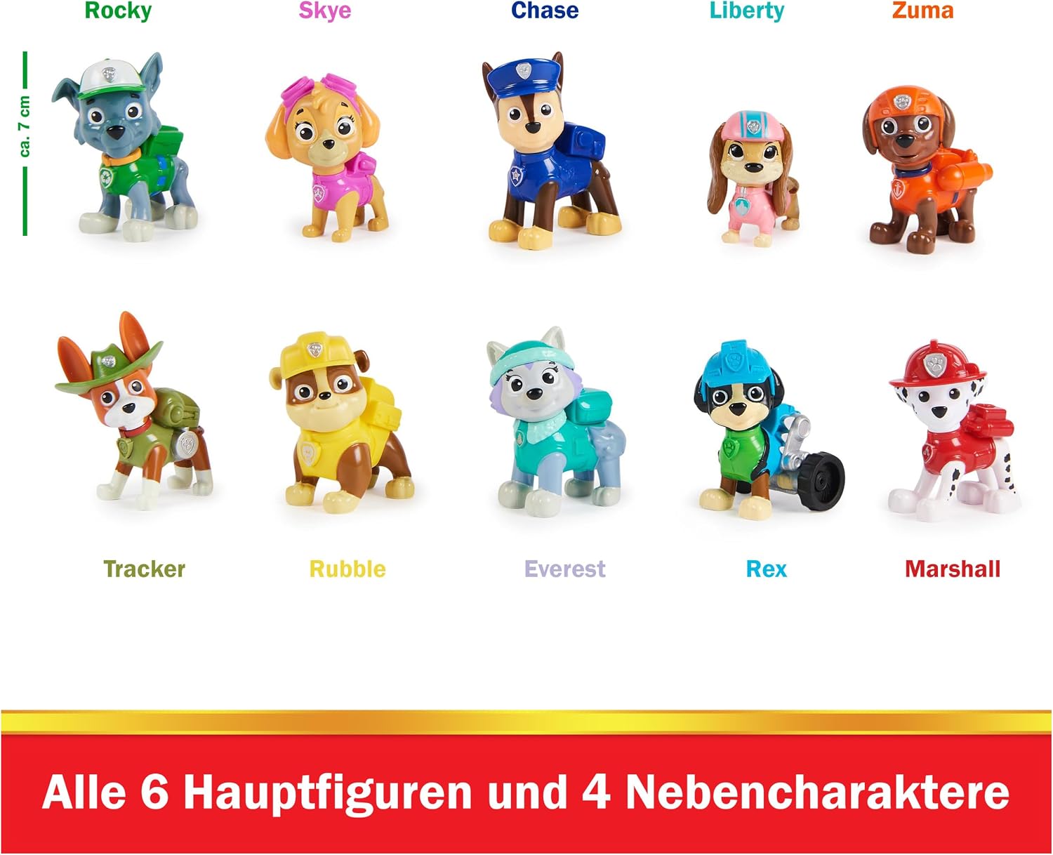 Thumbnail 1 de PAW PATROL Action Pups Geschenkset – 10 Sammelfiguren mit Uniform & Werkzeugen