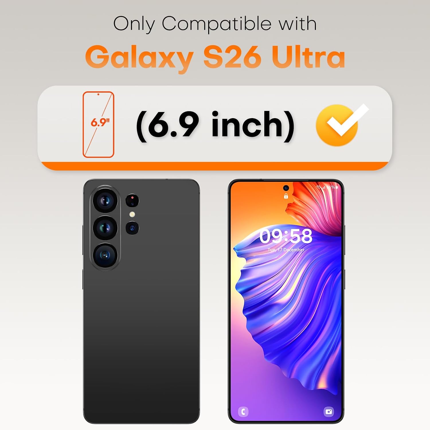 Detalle 2 de TOCOL 2 Pack Galaxy S26 Ultra Protector