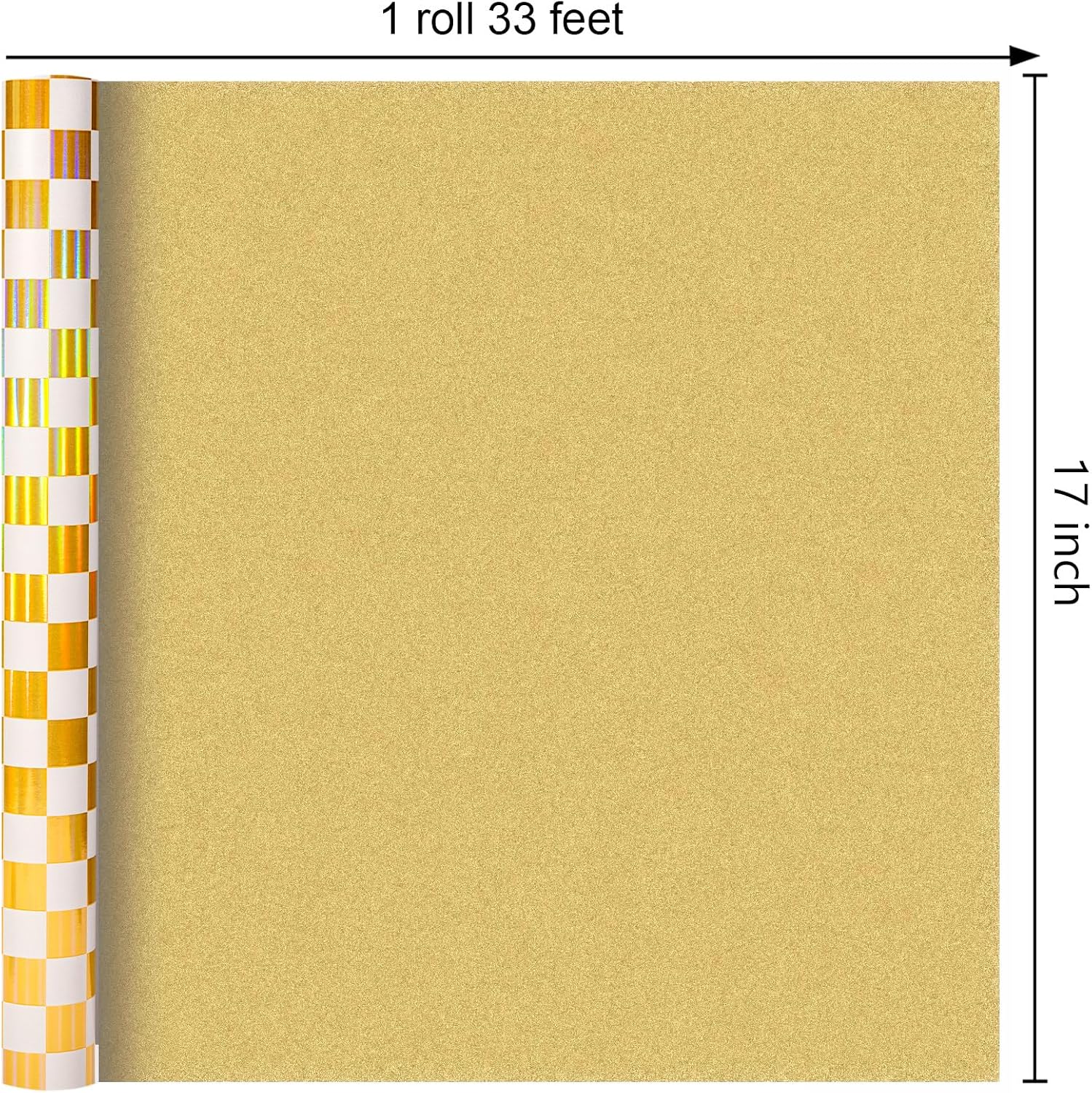 Detalle 2 de MAYPLUSS Gingham Wrapping Paper, 17 in x 33 ft