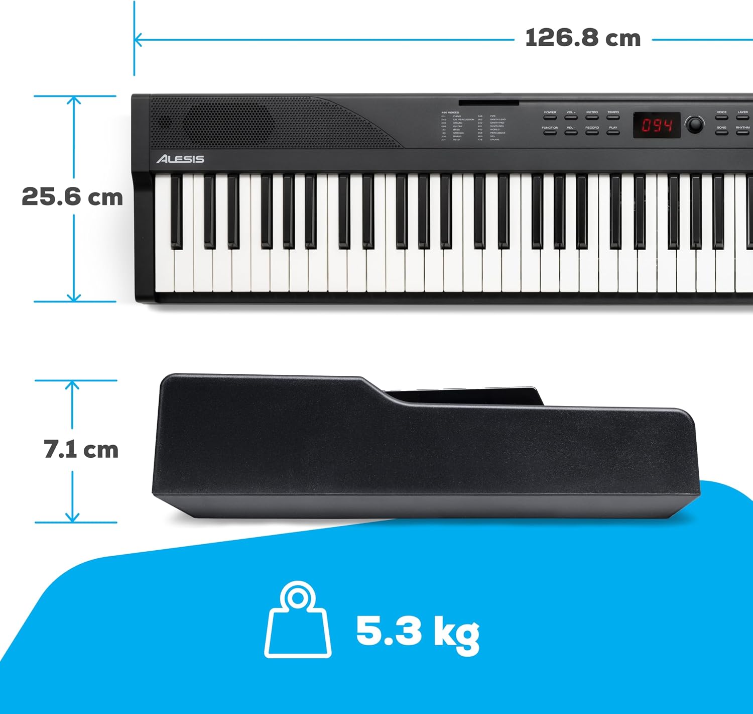Thumbnail 6 de Alesis Teclado Piano 88 Teclas con Sonidos y Accesorios 🎹