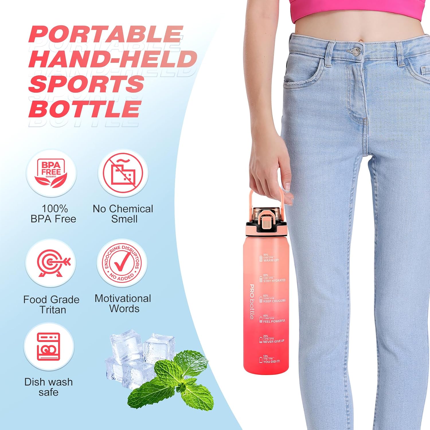Thumbnail 5 de SEASEVEN Sports 1L water bottle