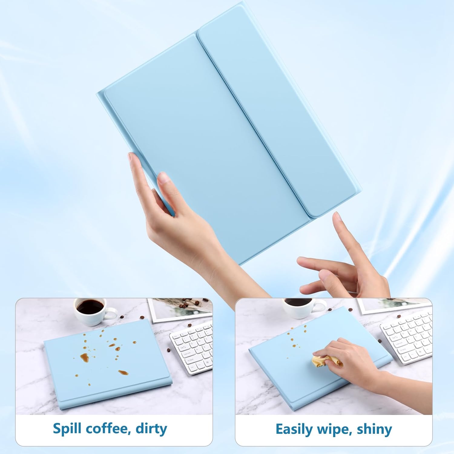 Thumbnail 5 de Vobafe Keyboard Case for A16 11th Gen & iPad 10th Gen (11/10.9-inch) – LightBlue with Detachable Keyboard and Trackpad