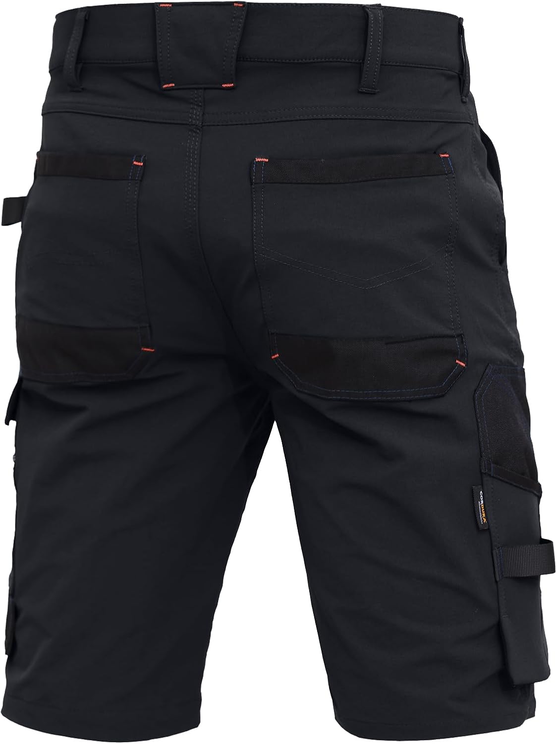 Detalle de WORK IDEA Herren Slim-Fit Stretch Arbeitsshorts – strapazierfähig und elegant im Arbeitsalltag