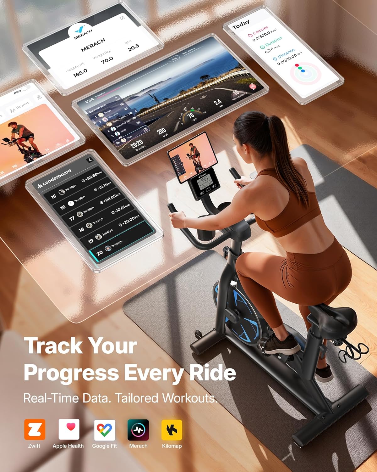 Thumbnail 4 de Merach S36 Magnetic Exercise Bike 330 lb capacity