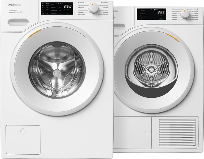 Detalle de Miele WSD 383 WCS + Miele TSD 643 WP Set: Waschmaschine & Wärmepumpentrockner mit Miele@Home