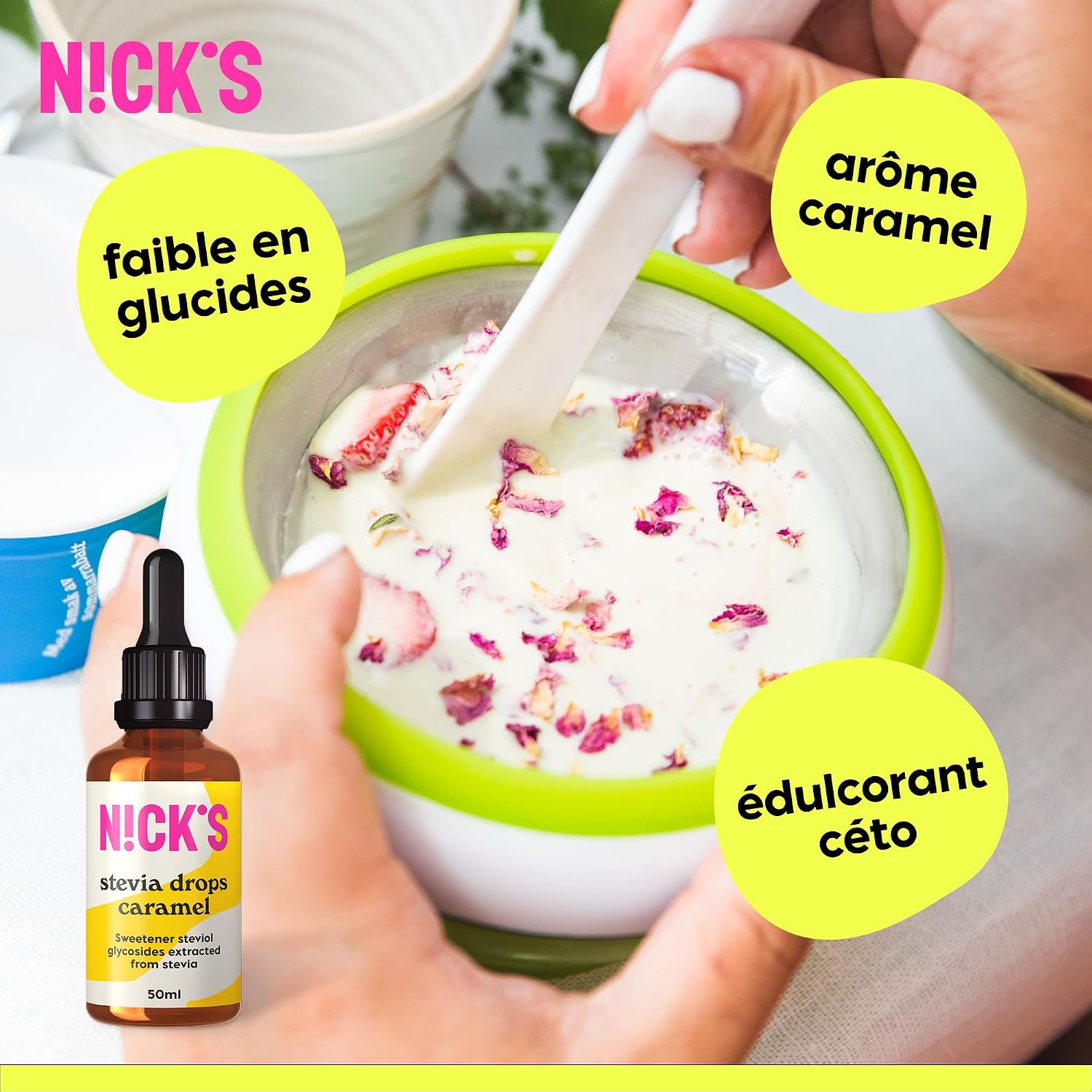 Thumbnail 2 de NICKS Stevia Liquide Arôme Caramel 50 ml