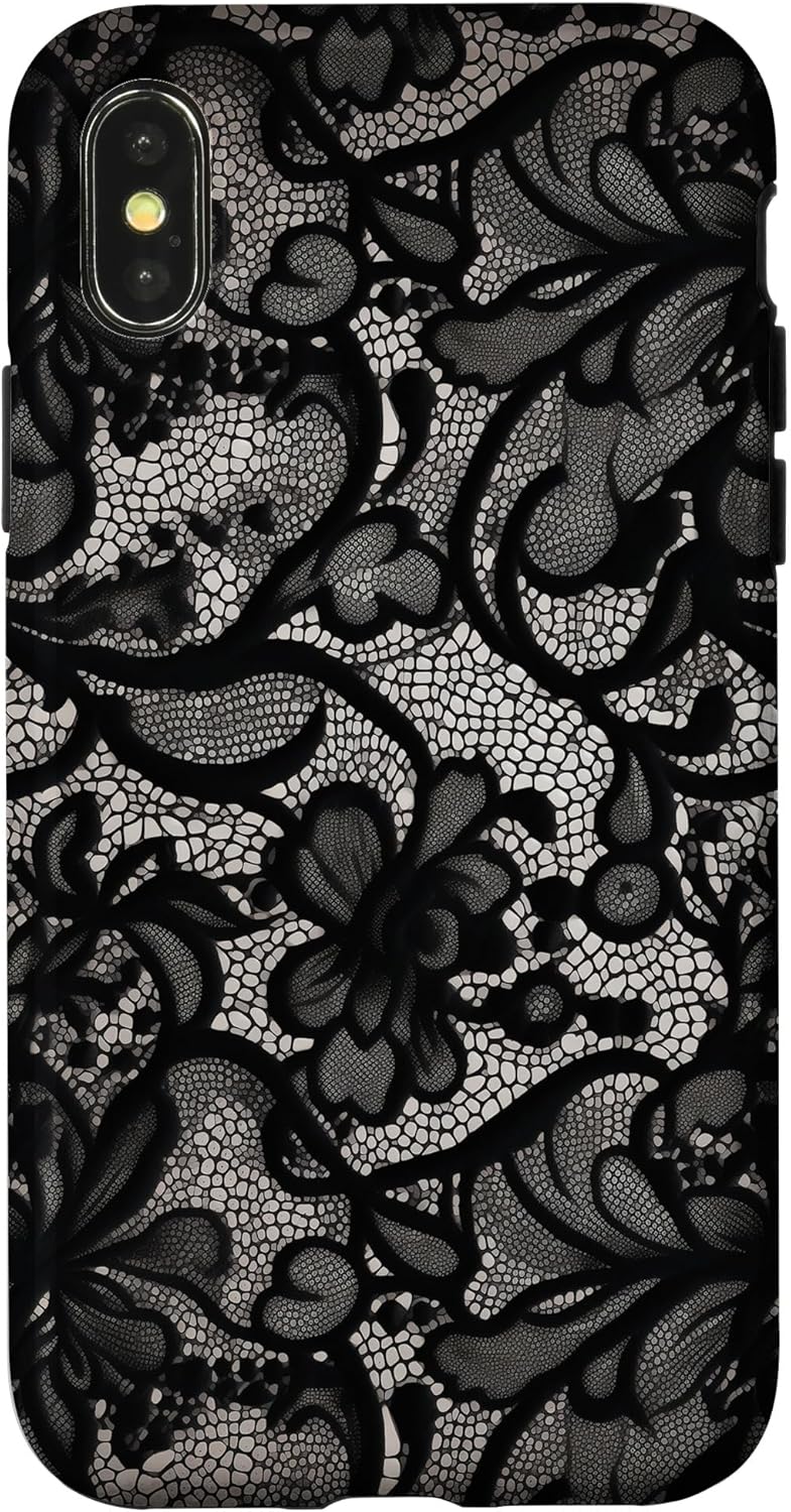 Detalle 1 de Coque iPhone XS Max dentelle noire