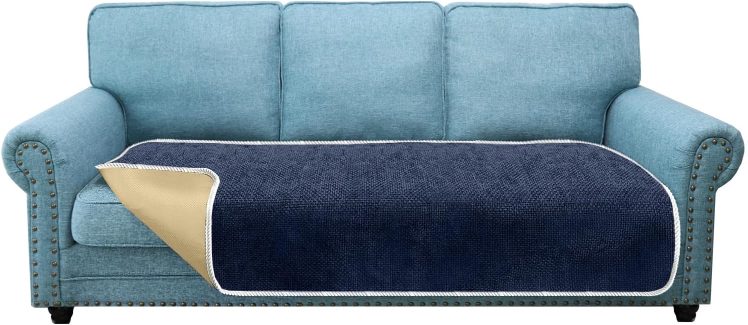 Detalle de Granbest 3-zits bankhoes voor huisdieren, donkerblauw en antislip