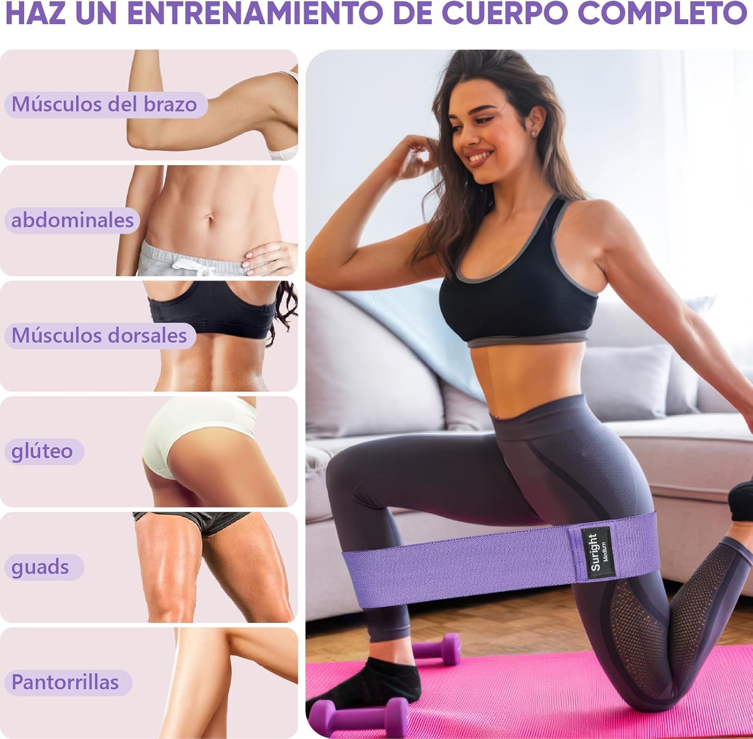 Thumbnail 4 de Suright Gomas Elásticas Musculación 3 niveles