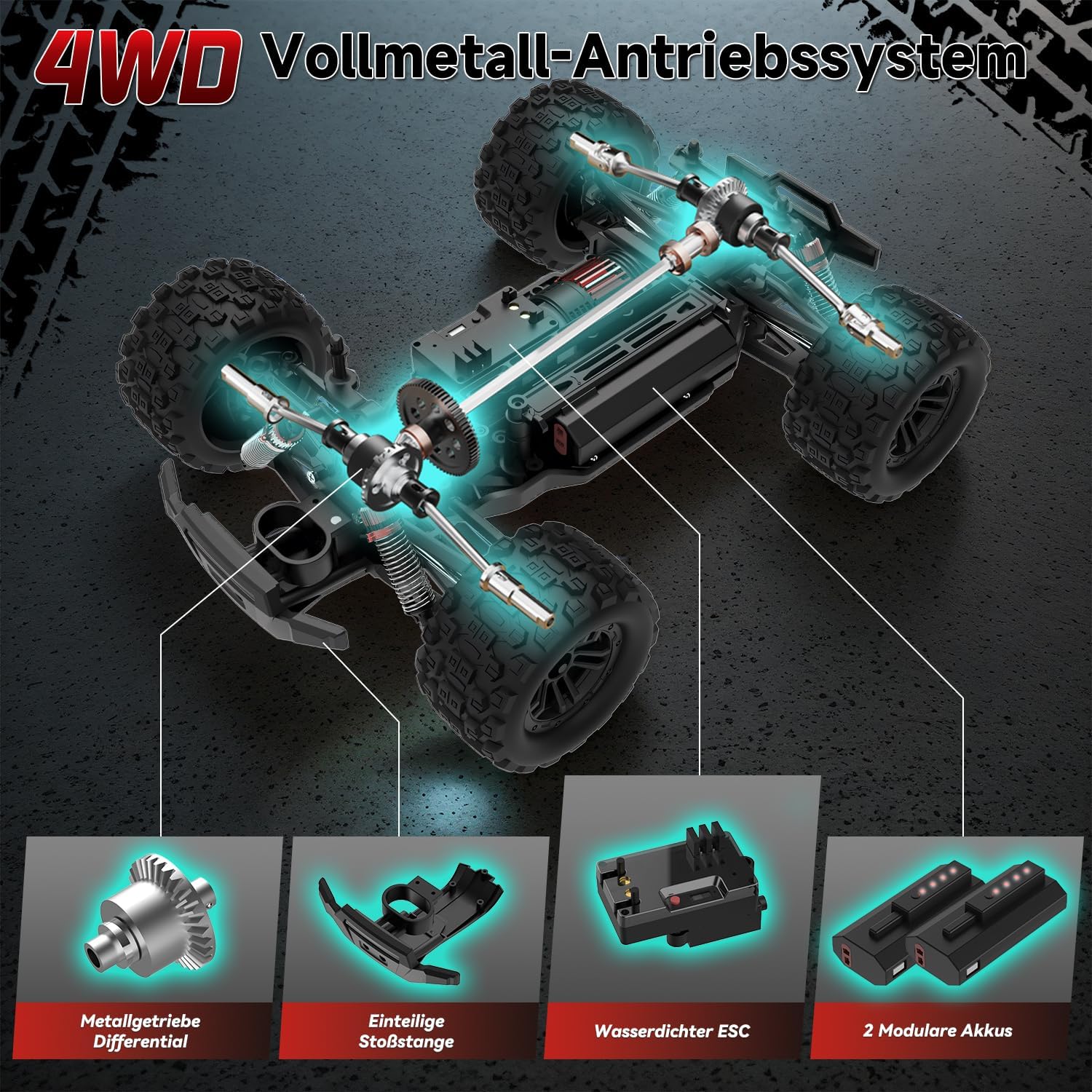 Detalle 2 de RC Monstertruck 1:14 mit 40 km/h