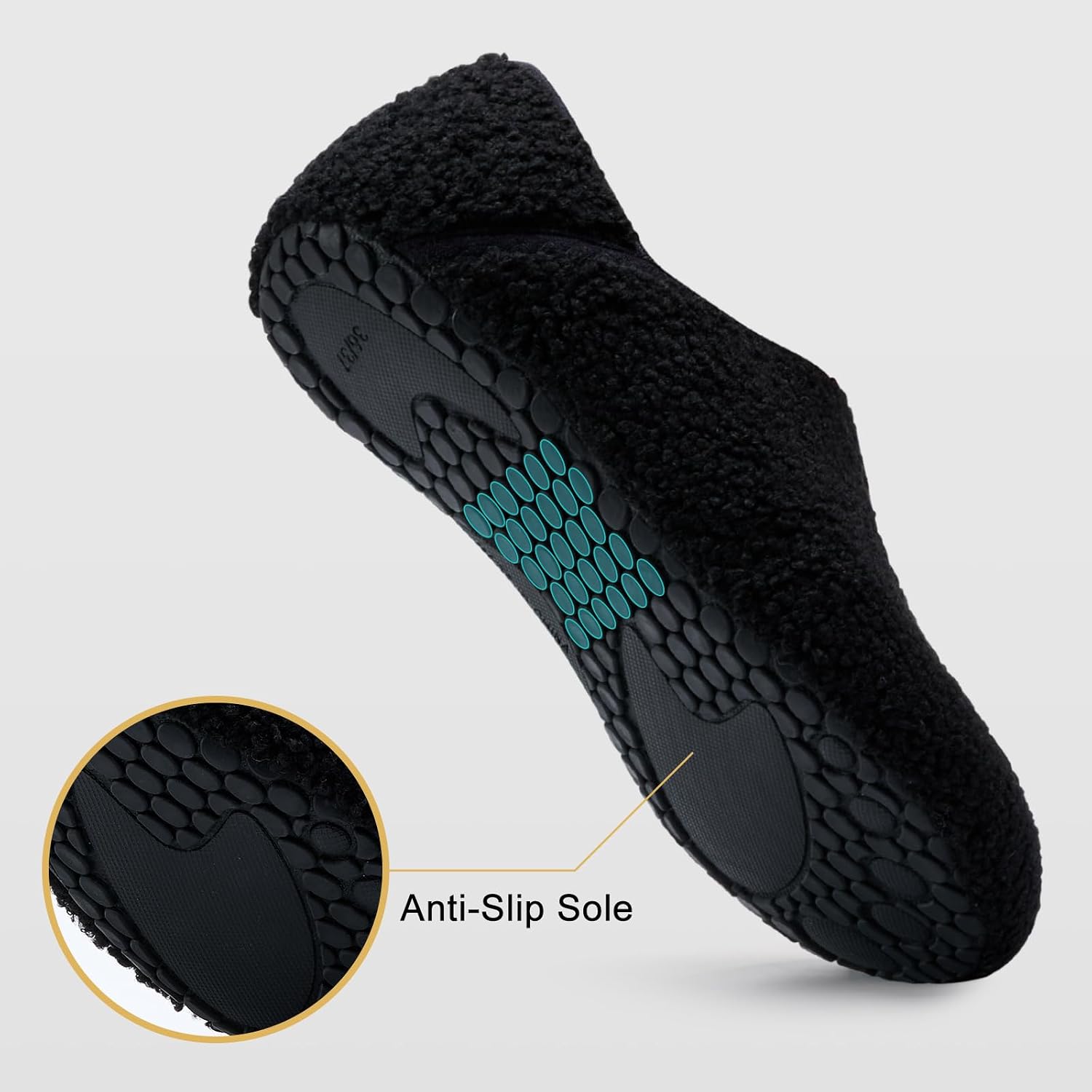 Detalle 2 de VIFUUR House Slippers with Fleece Uppers