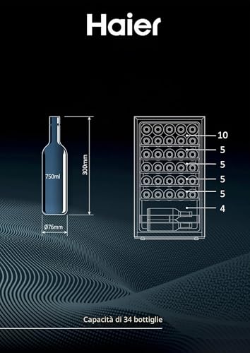 Thumbnail 6 de Haier Wine Bank 50 Serie 3 Cantinetta Vino 34 Bottiglie – Monozona, Classe G