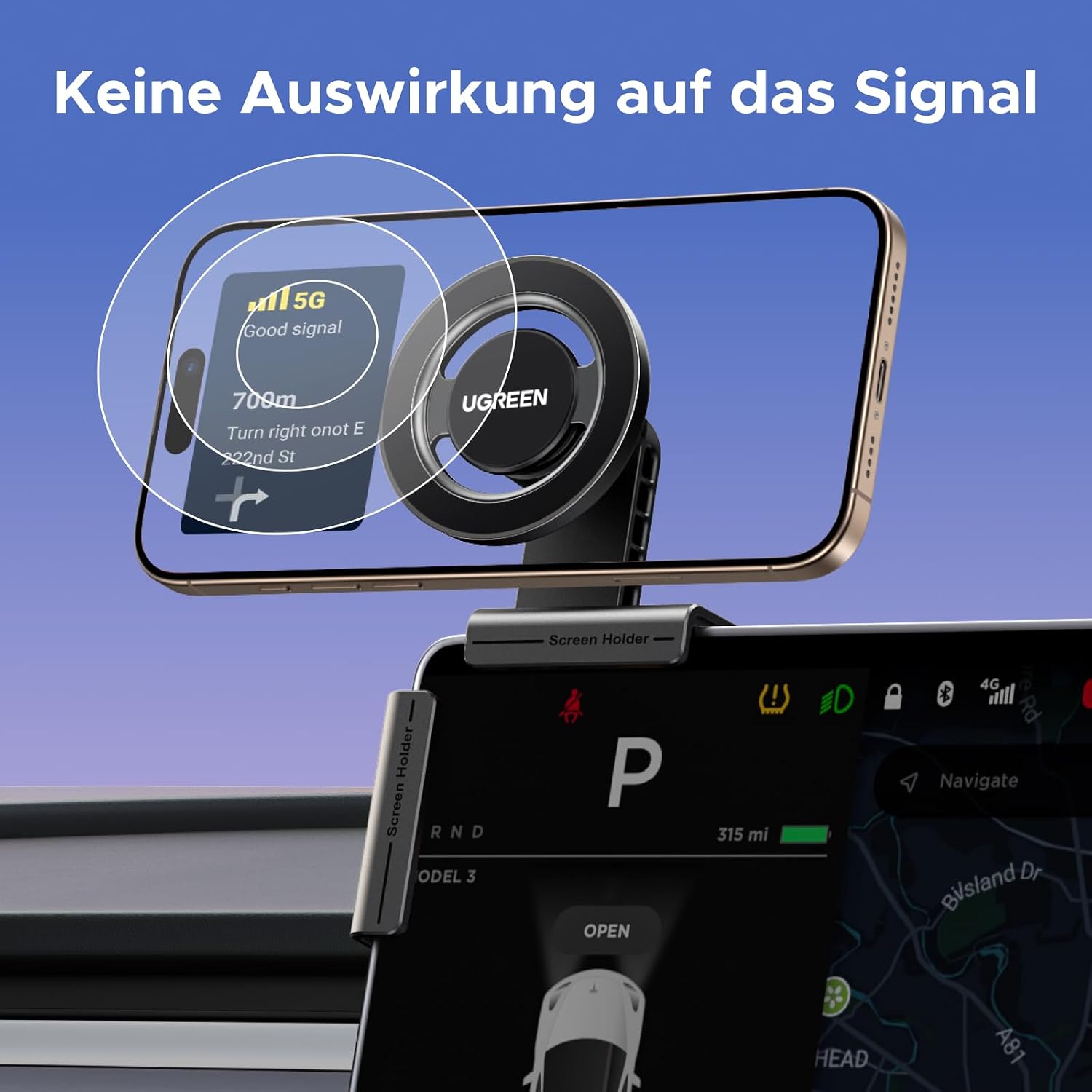Thumbnail 6 de UGREEN Handyhalterung Auto Magsafe für Tesla