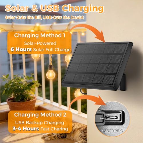 Thumbnail 7 de VenzBlomia Solar Festoon Lights Outdoor 16.3M/53.5FT with Remote – G40 LED, USB Backup