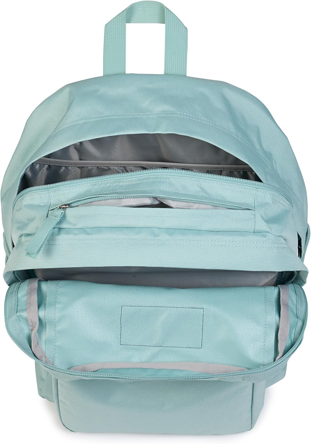 Detalle de JANSPORT Big Day Rucksack 26L – Großer Alltagsrucksack für Schule, Reisen & Freizeit (Faded Sage)