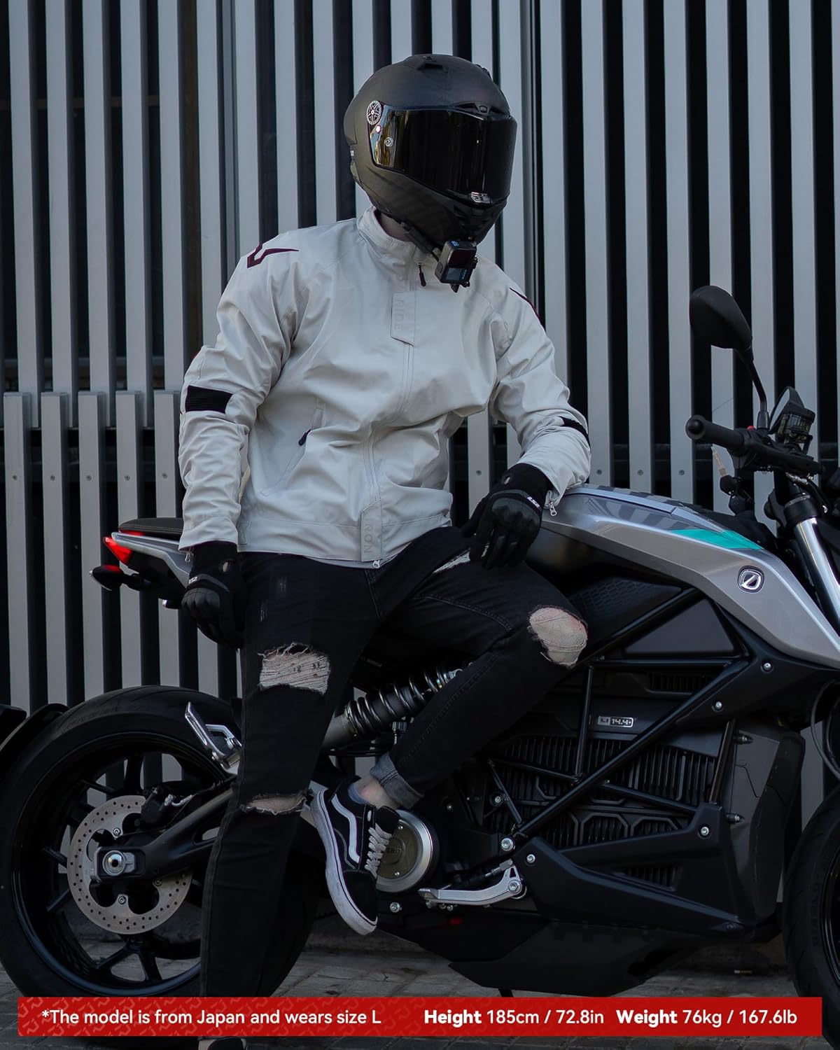 Thumbnail 2 de RIDEIRON Giacca Moto Uomo 4 Stagioni con fodera termica rimovibile e protezioni CE rimovibili