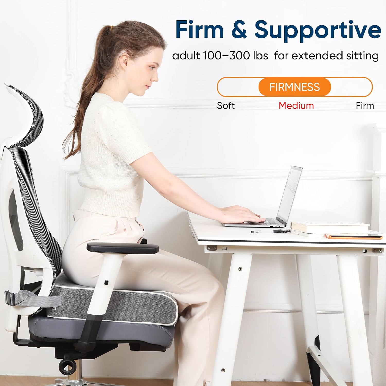 Thumbnail 6 de Safecradle ZD-19*17*4-G-CA Seat Cushion, Extra-Large Memory Foam, Non-Slip