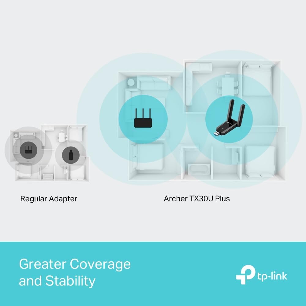 Thumbnail 4 de TP-Link Archer TX30U Plus AX1800 USB WiFi Dongle for PC with Dual-Band Wi‑Fi 6