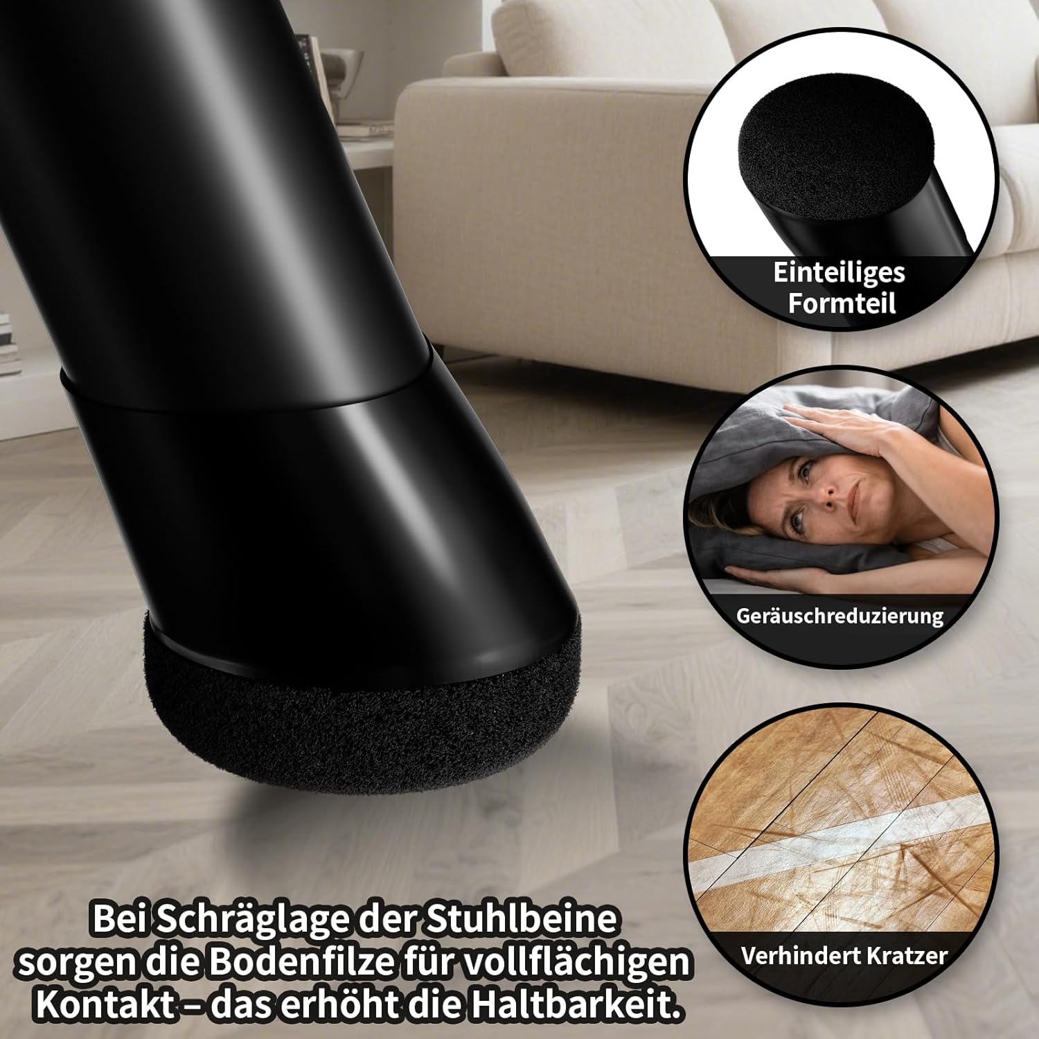 Thumbnail 3 de MAYZOLOP Stuhlbeinkappen Ø14–20 mm für schräge Beine