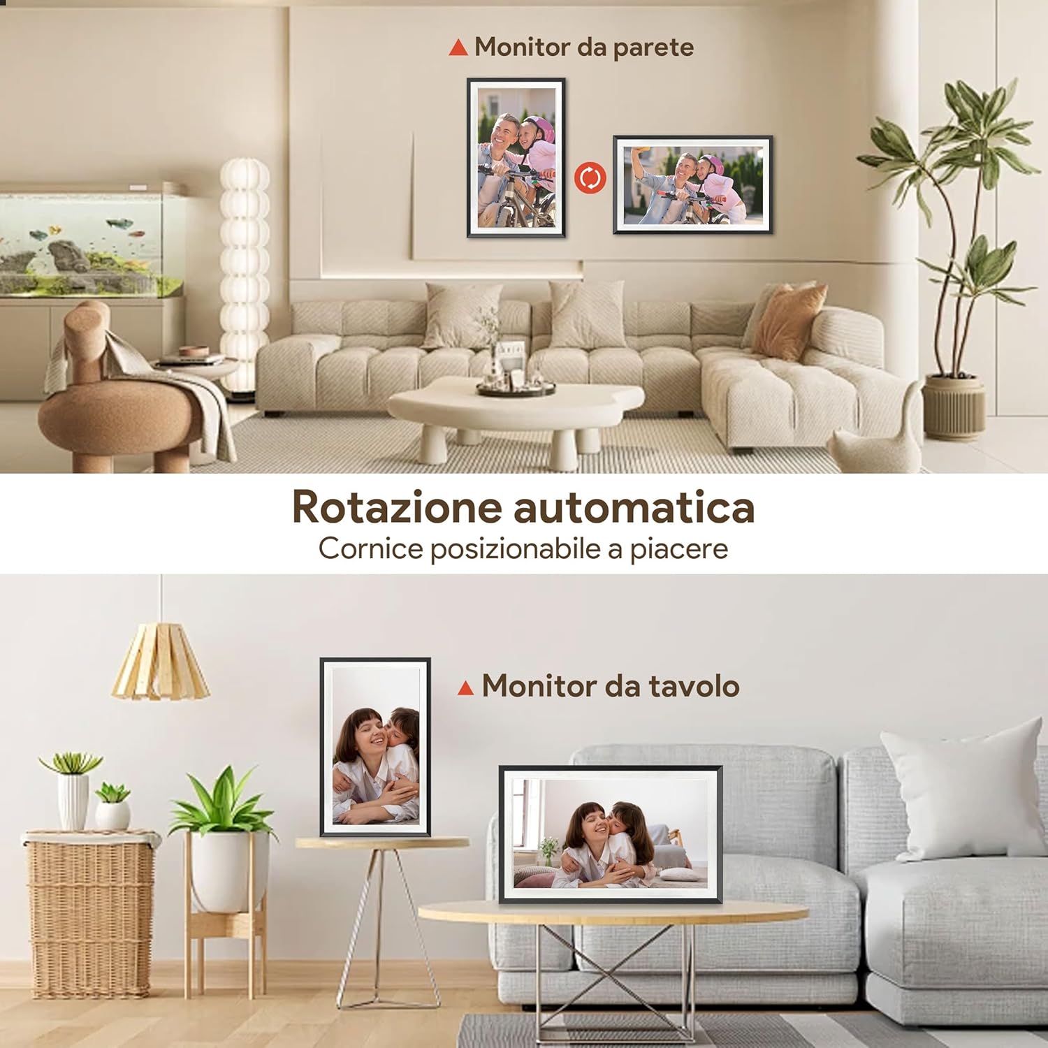 Thumbnail 5 de Frameo Digitaler Bilderrahmen 15,6 Zoll (Full HD, WLAN) mit 32 GB Speicher