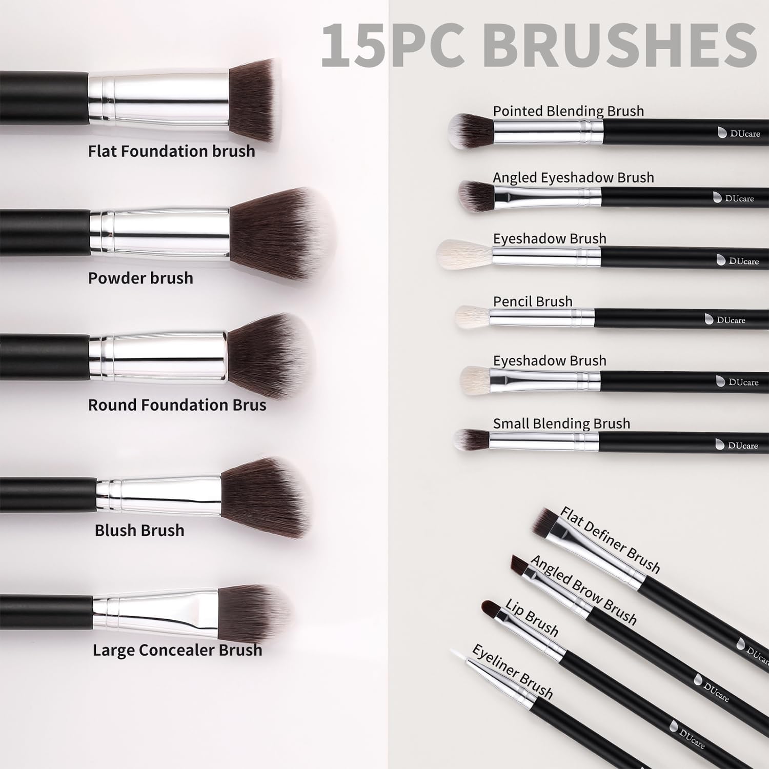 Thumbnail 2 de DUcare Pennelli Make Up Set 15 pezzi