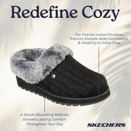 Thumbnail 6 de Skechers Women's Keepsakes Ice Angel Slipper – Black/White, UK 5.5
