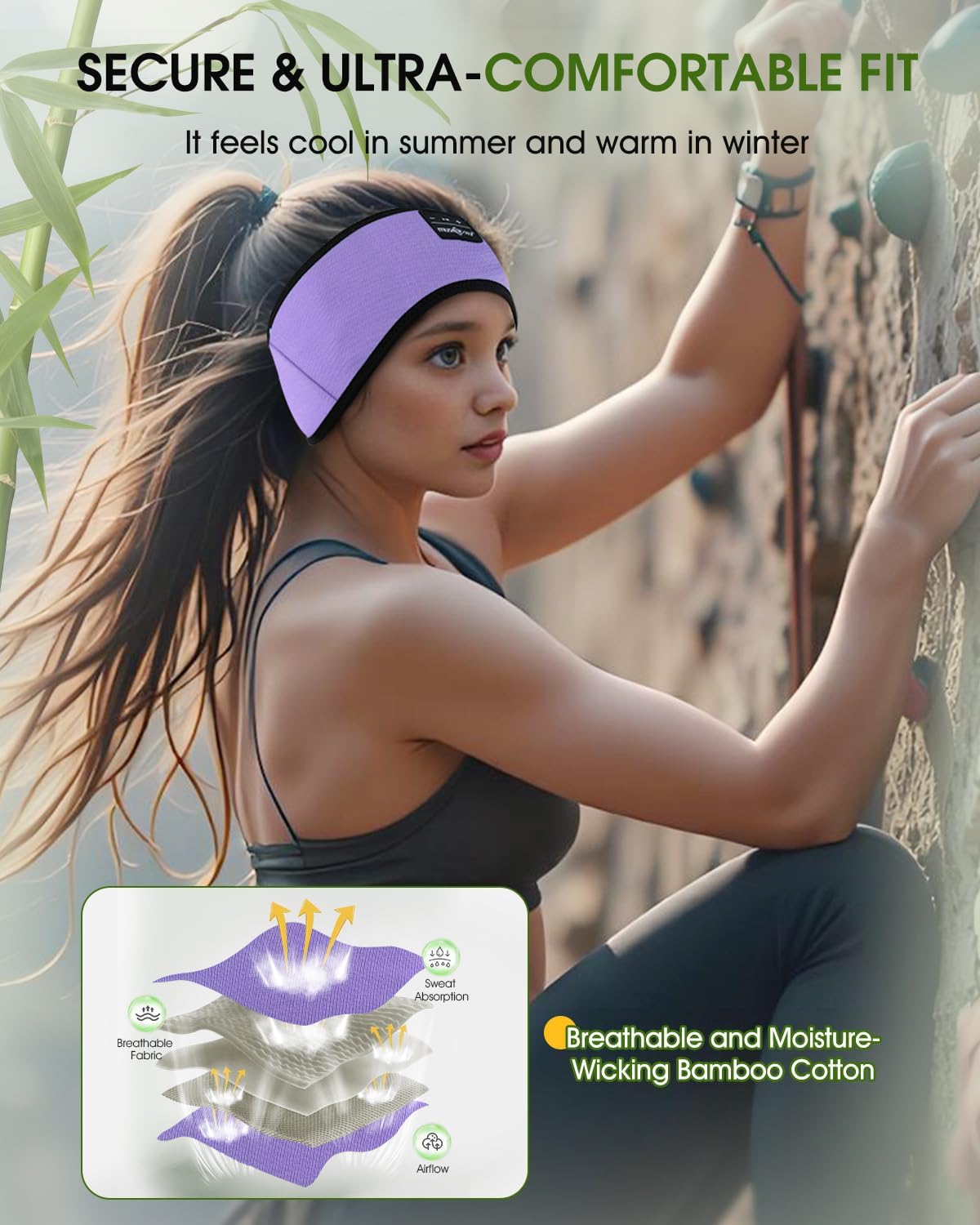 Thumbnail 5 de MUSICOZY Sleep Headphones for Side Sleepers: Ultra-Soft Bluetooth Headband