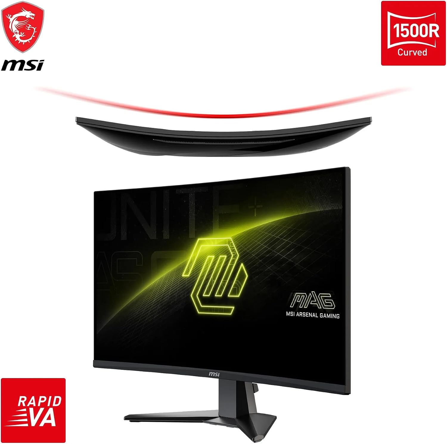 Thumbnail 1 de MSI MAG 27C6F Monitor Curvo Gaming 27" FHD