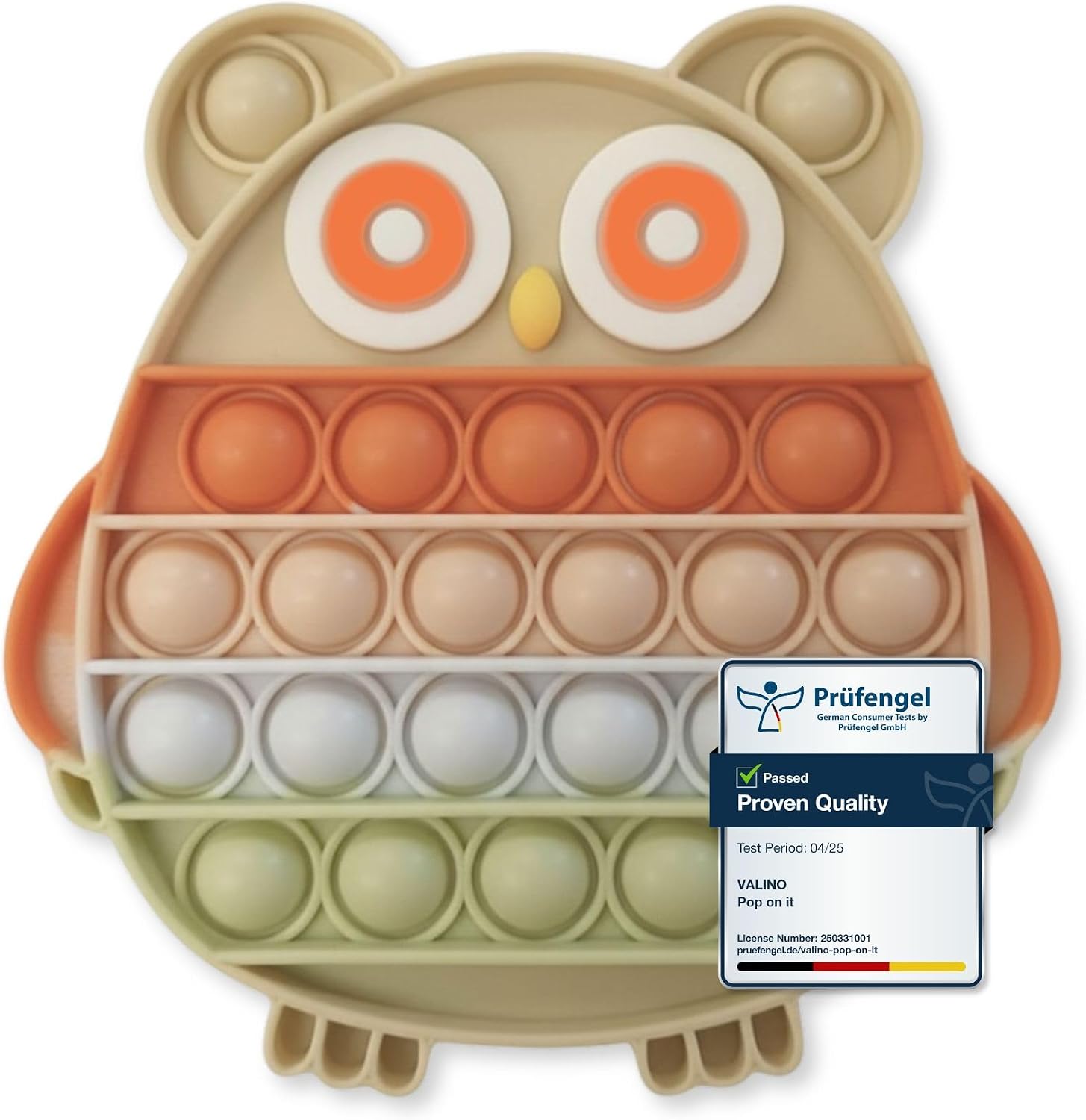 Thumbnail 6 de Valino Pop on It Pop-It-Pastell-Quadrat, vierkant siliconen fidgetspeelgoed