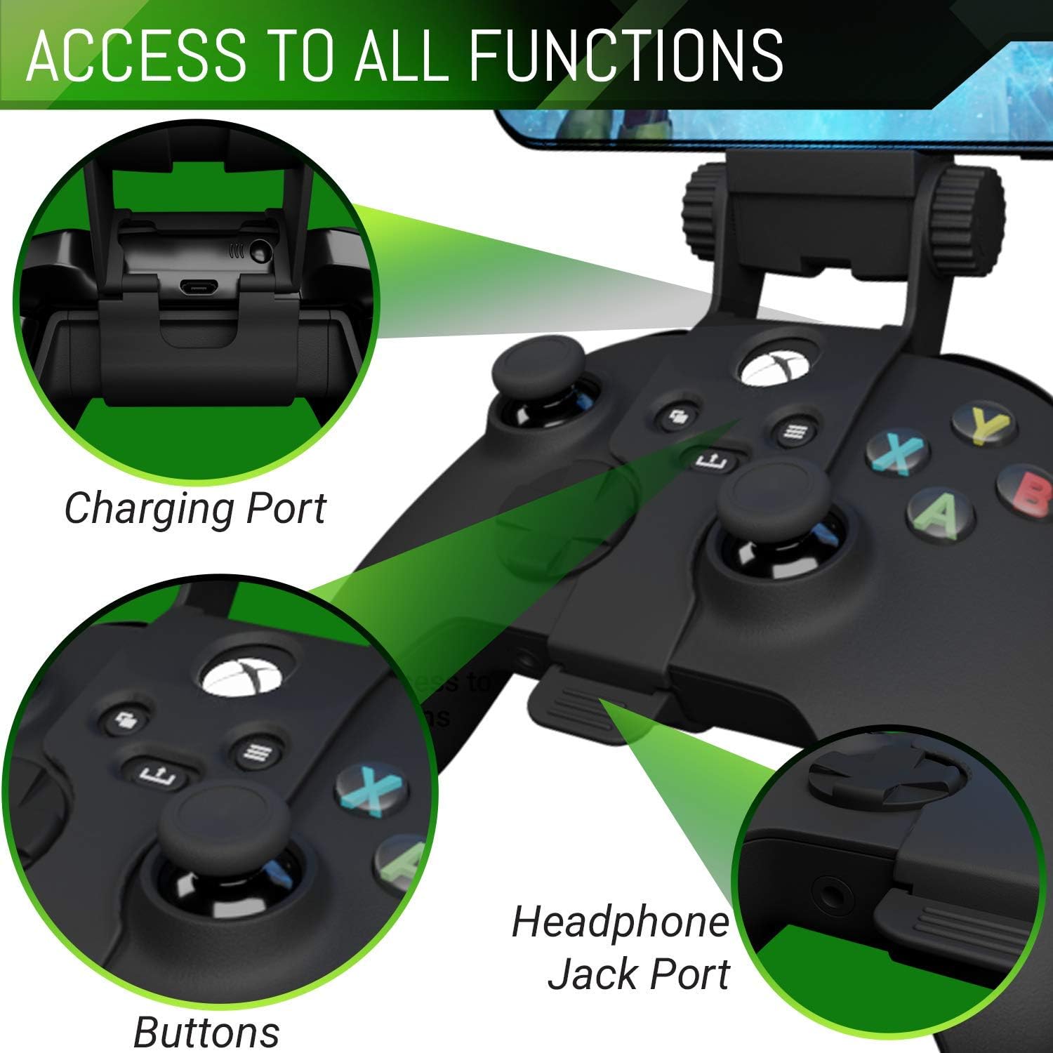 Thumbnail 4 de Orzly Xbox Series X Controller Mobile Clip