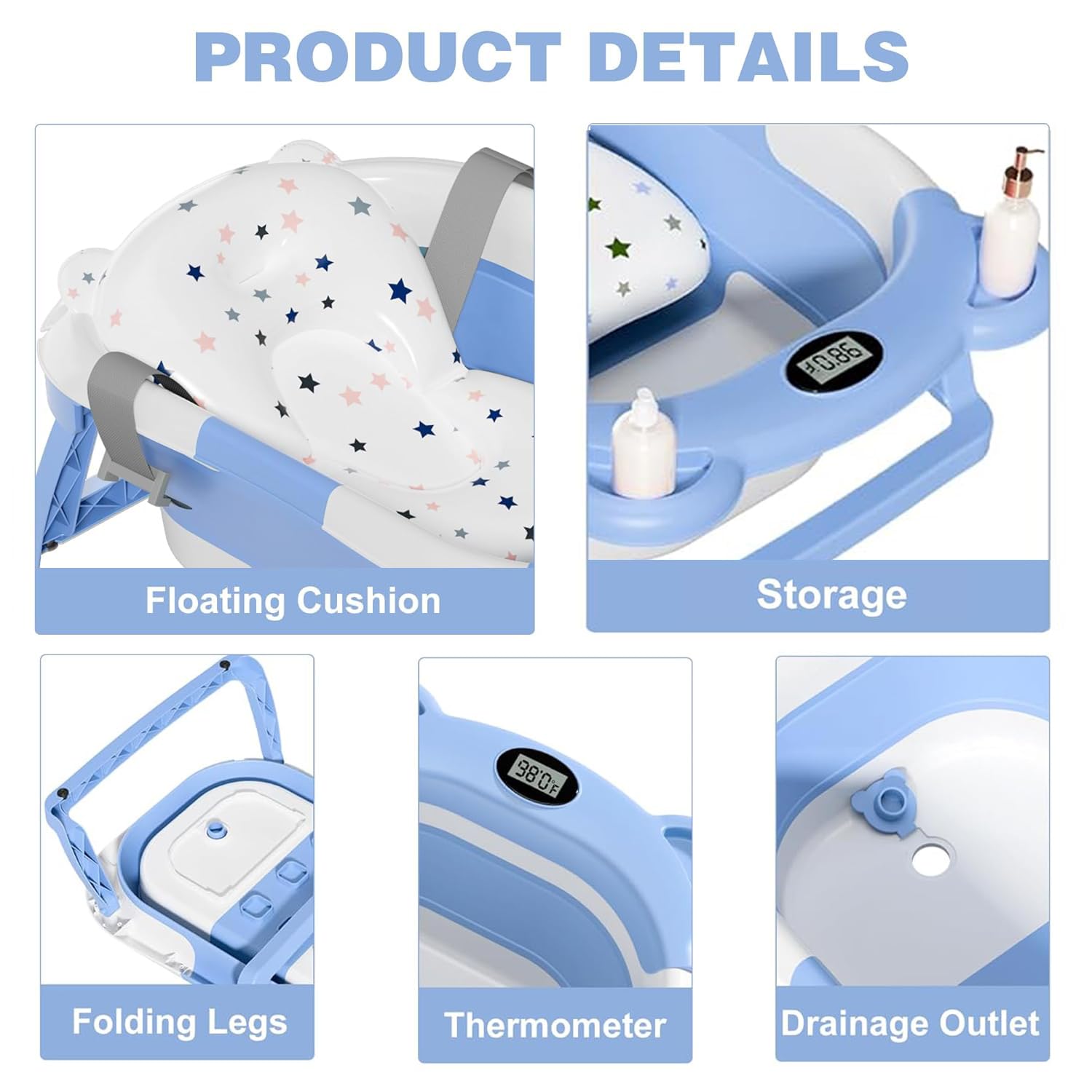 Thumbnail 4 de TPN Collapsible Baby Bathtub 0-36 Months