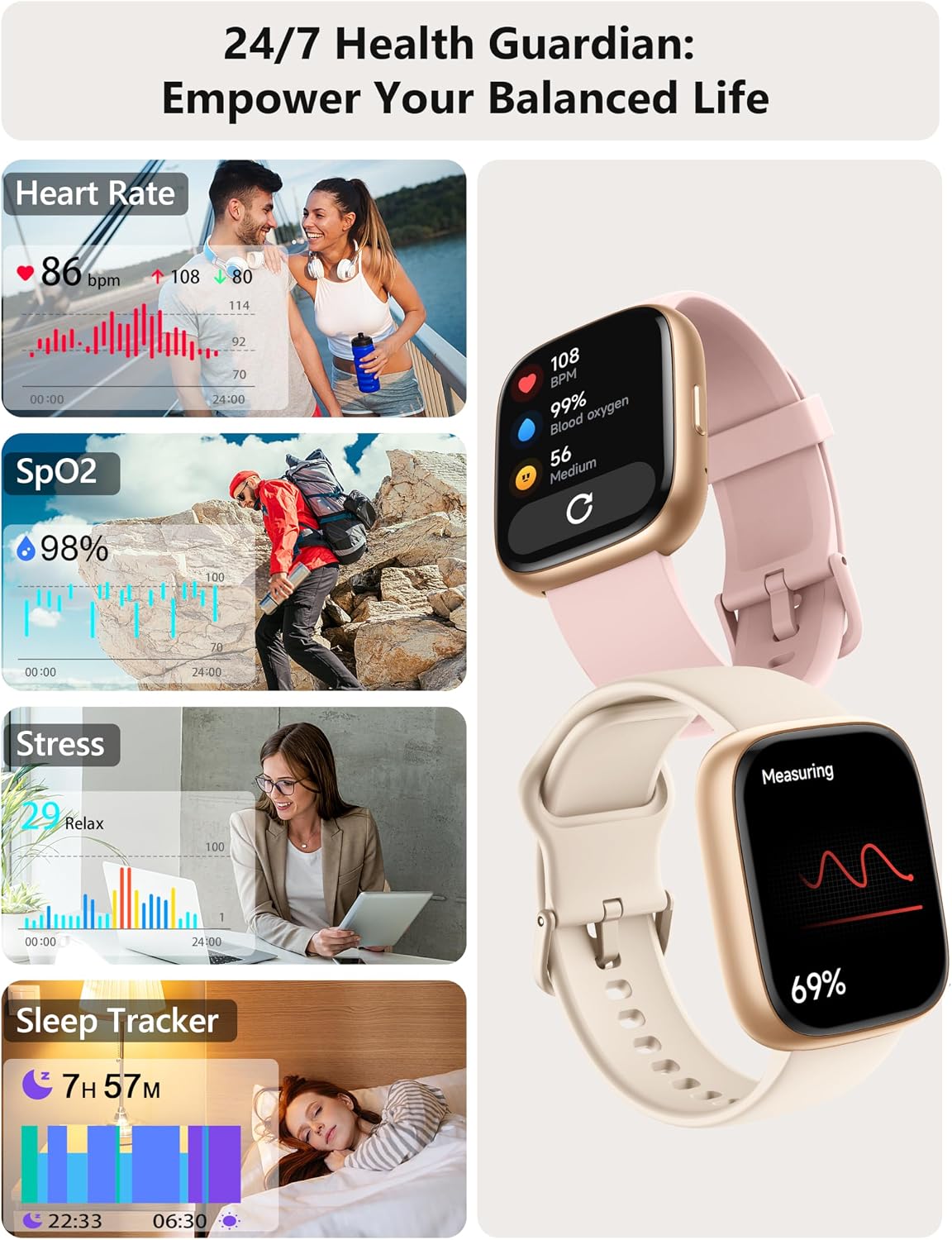 Detalle 2 de Smart Watch 44mm with Alexa, 1.83" display