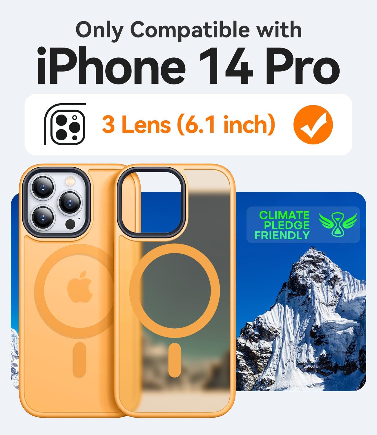 Detalle de CANSHN Funda Magnética para iPhone 14 Pro 📱 Protectora y Antirrayas