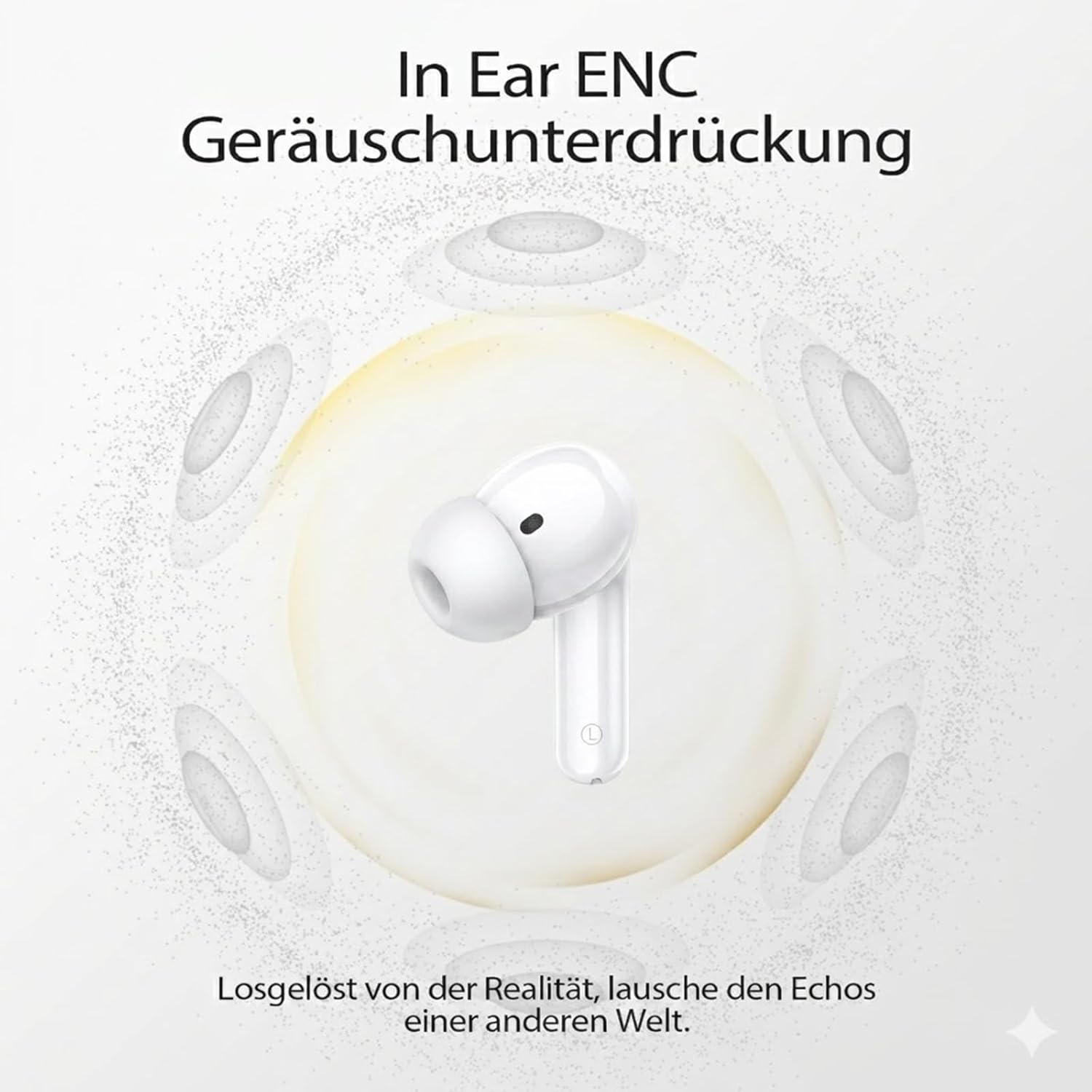 Detalle de W70 Pro In-Ear Bluetooth Kopfhörer – 46 Stunden Akku, IPX7, 4 Mikro ENC, HiFi-Sound