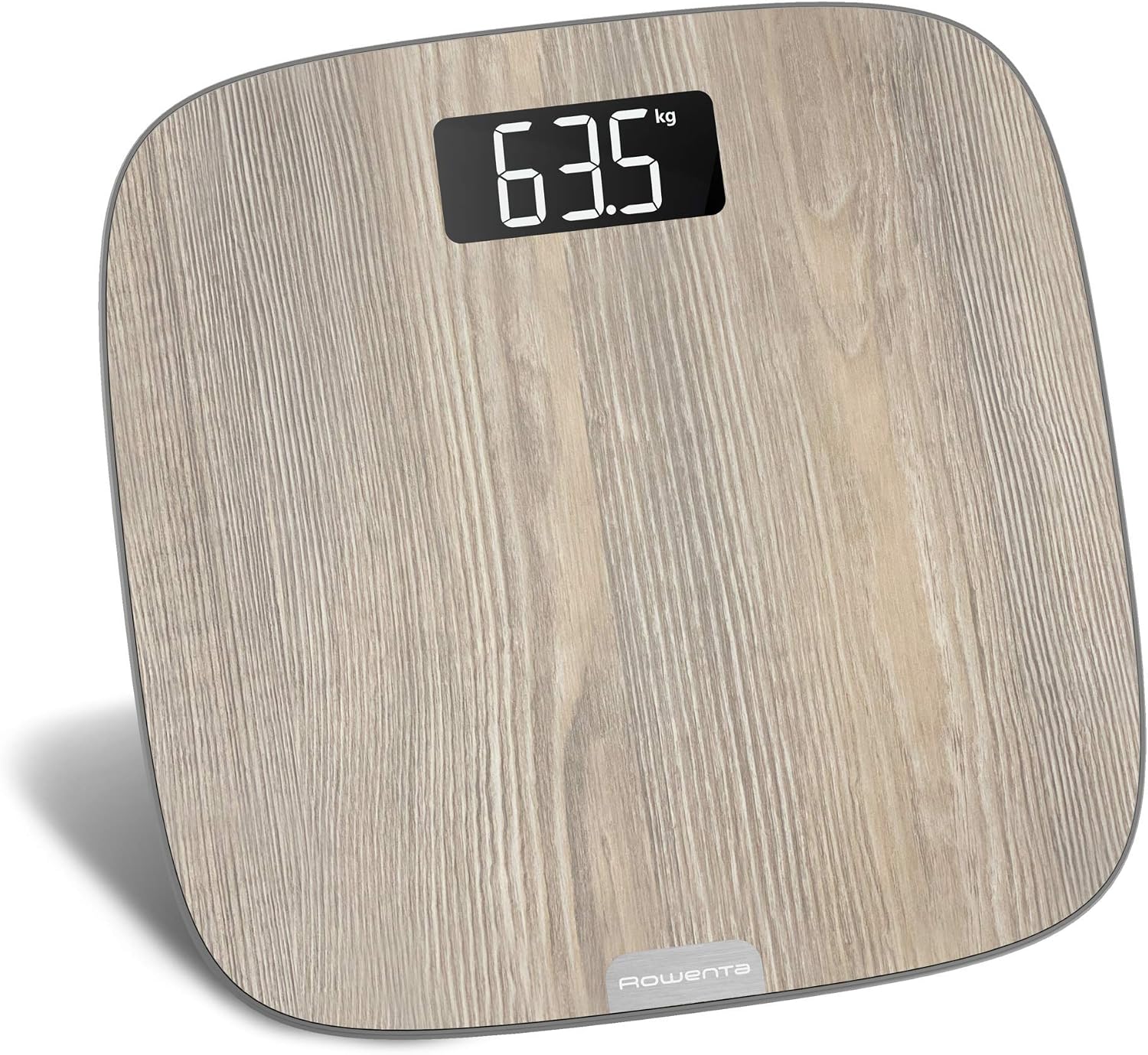 Detalle 2 de Rowenta BS1600 Origin bilancia pesapersone digitale ultra sottile effetto legno fino a 160 kg