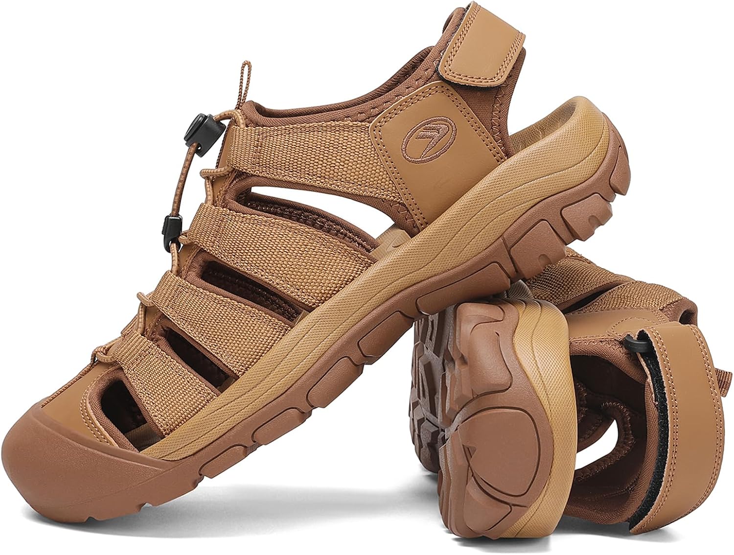 Detalle de FLARUT Sandali Uomo Estivi All'Aperto: Sandali Trekking Leggeri con Punta Protettiva
