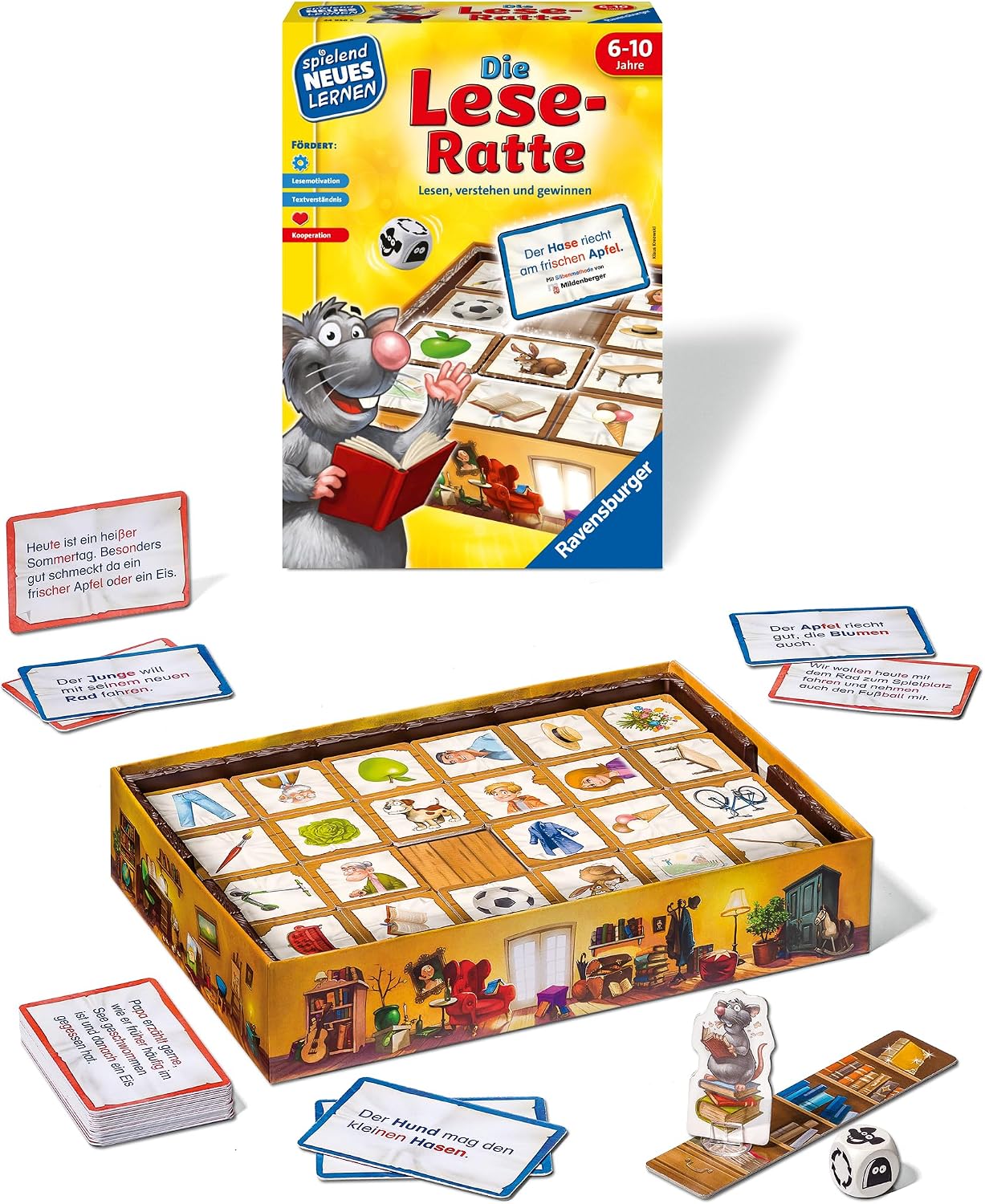 Detalle 2 de Ravensburger Kinderspiel Ratte – Lernspiel ab 6 Jahre