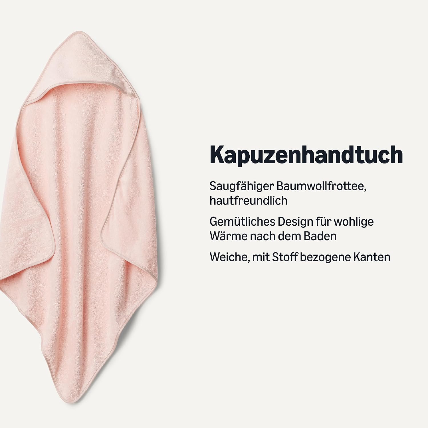 Thumbnail 1 de Amazon Essentials Unisex Baby Badetuch mit Kapuze – weiches Baumwollfrottee