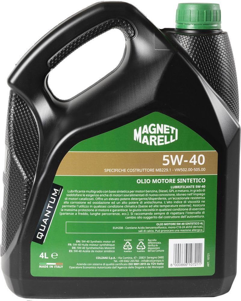 Detalle 2 de Quantum Energy Magneti Marelli 5W-40 4L 🛢