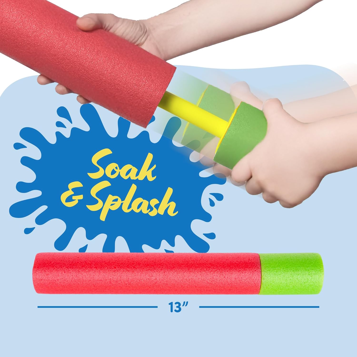 Thumbnail 5 de ArtCreativity Water Guns for Kids (6-Pack) – 13-inch Foam Water Squirter for Pool & Beach Battles