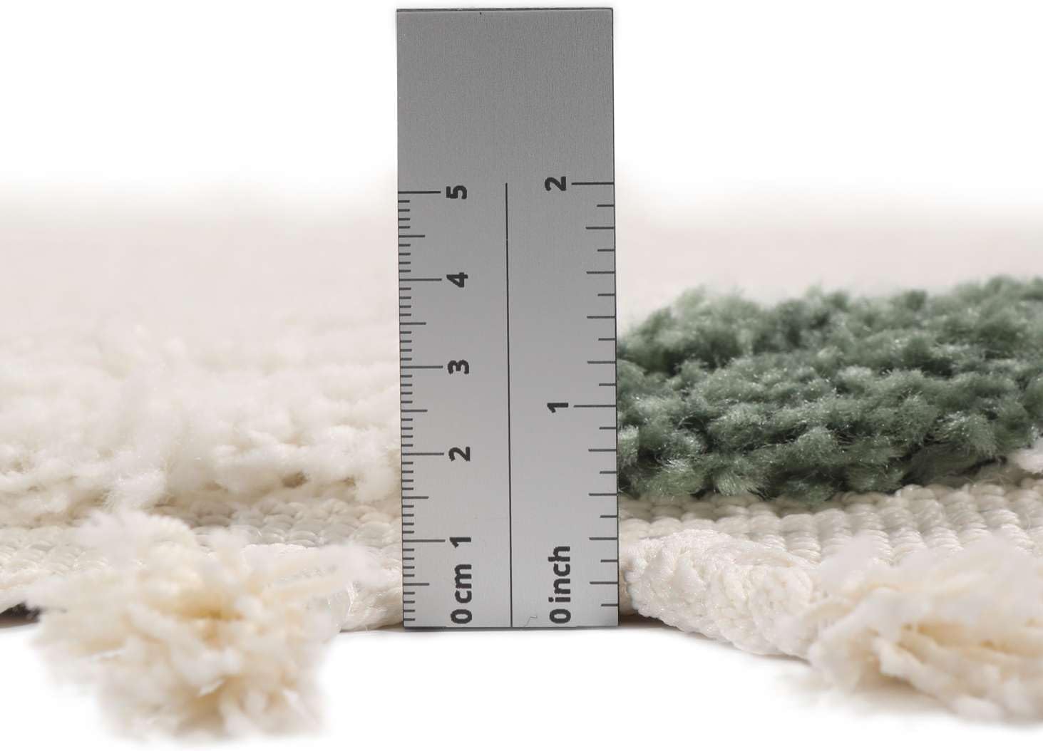 Detalle de RugVista Confetti kindertapijt rond Ø 150 cm, middelpolig en gebroken wit