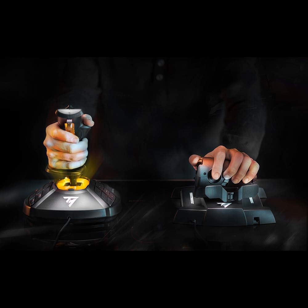Detalle de Thrustmaster T.16000M FCS HOTAS – Flight Stick & TWCS Schubregler mit H.E.A.R.T Magnet-Technologie