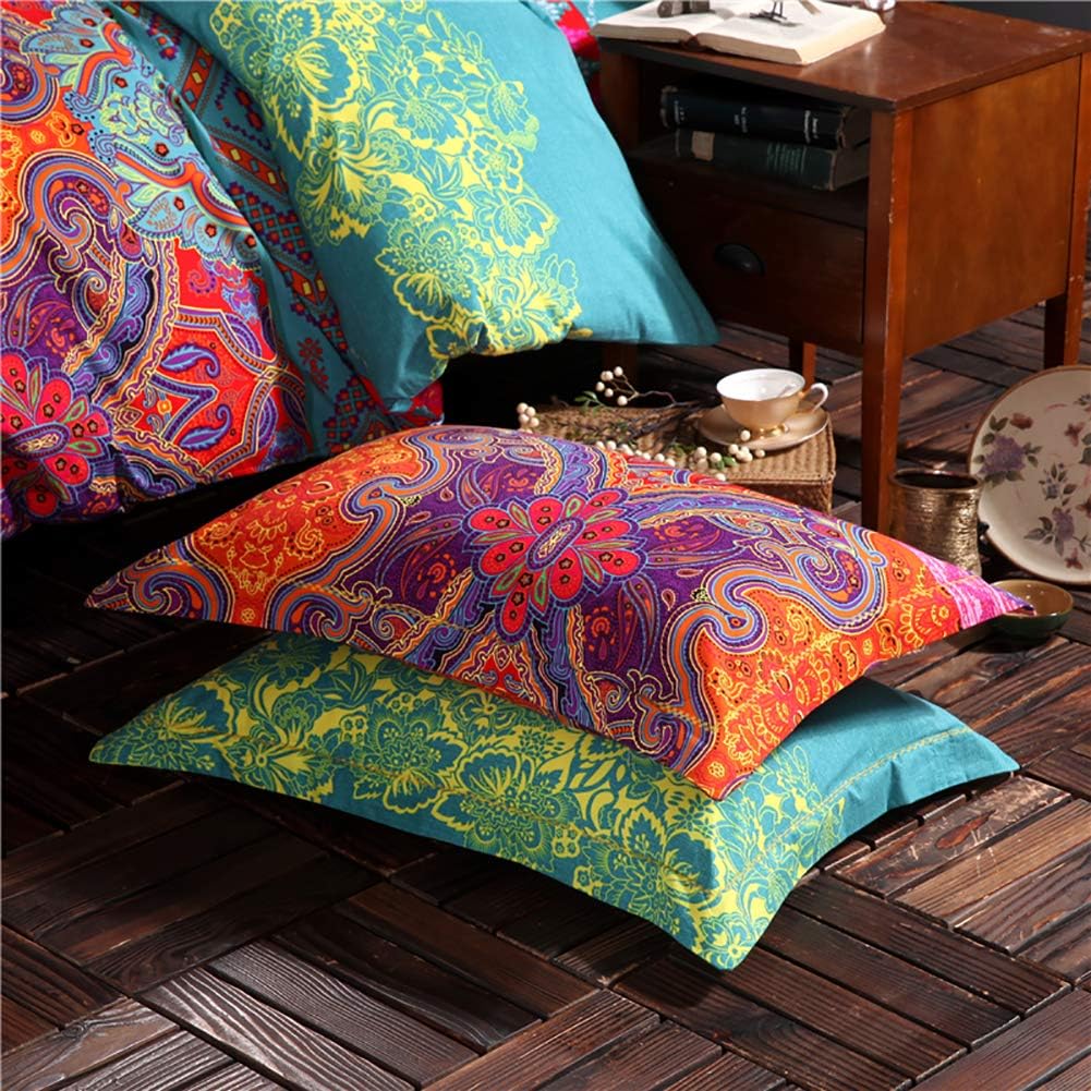 Detalle 2 de AShanlan Musselin Kissenbezug 40 x 80 cm – 2er Set aus 100% Baumwolle Musselin