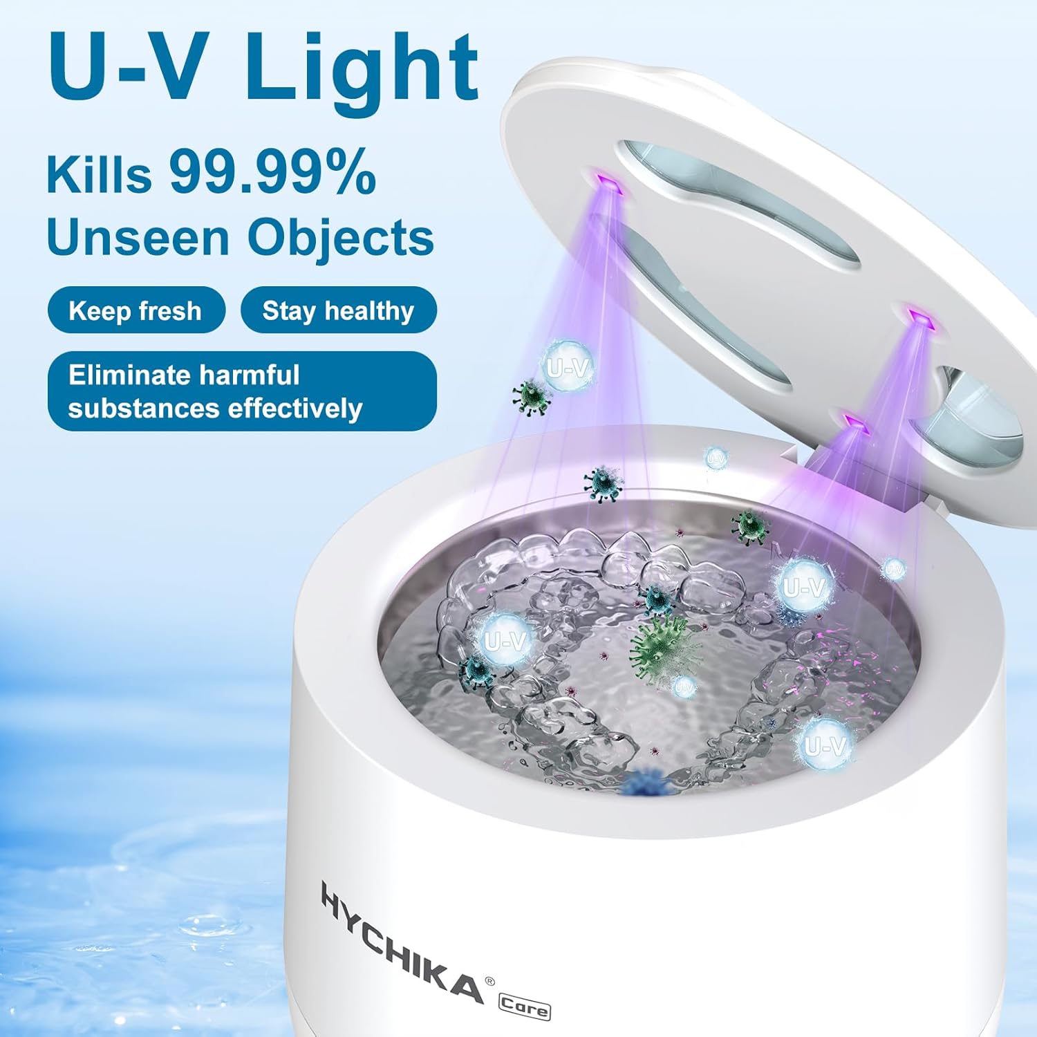Detalle de HYCHIKA Ultrasonic Retainer Cleaner 45kHz