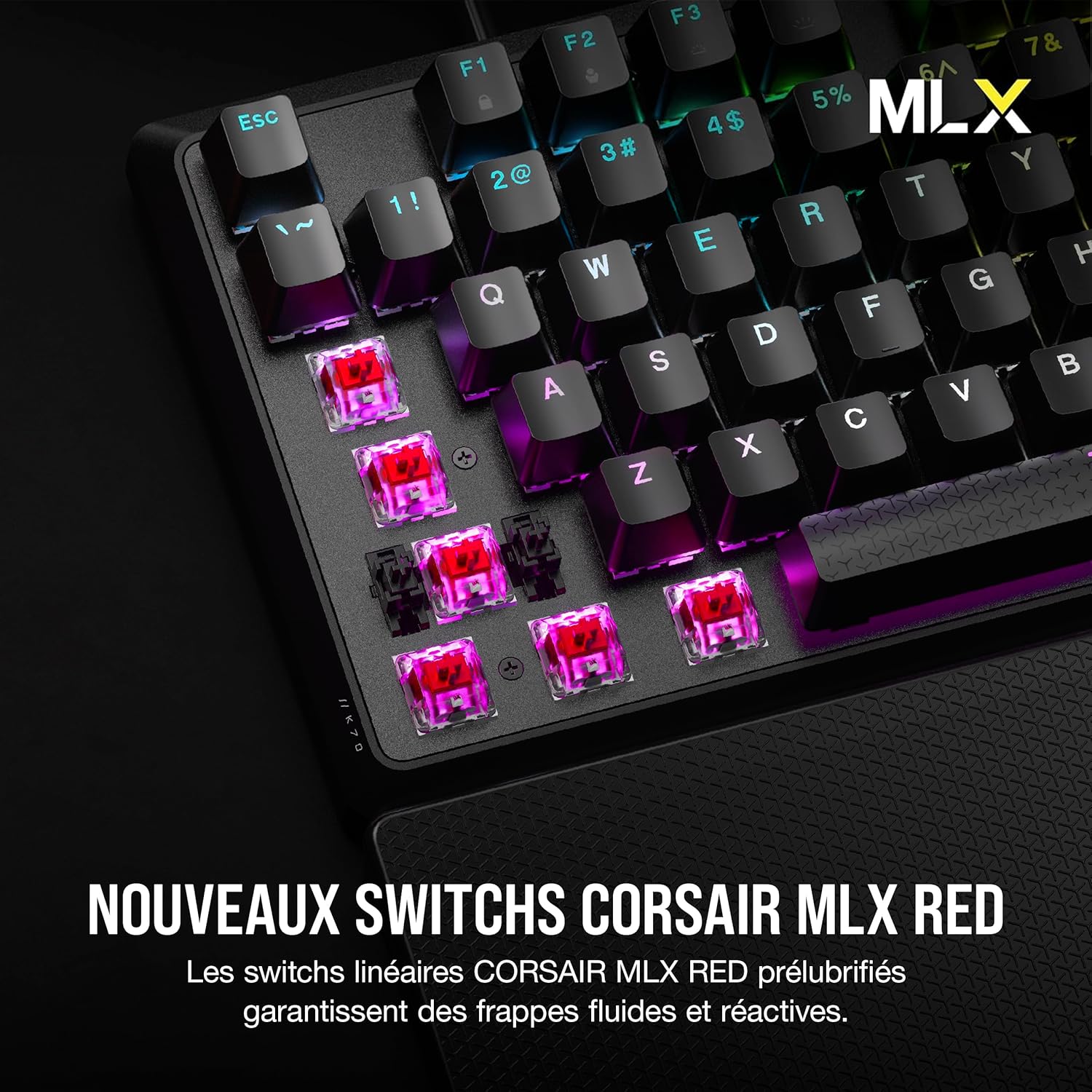 Thumbnail 2 de CORSAIR K70 CORE Clavier Mécanique RGB Noir