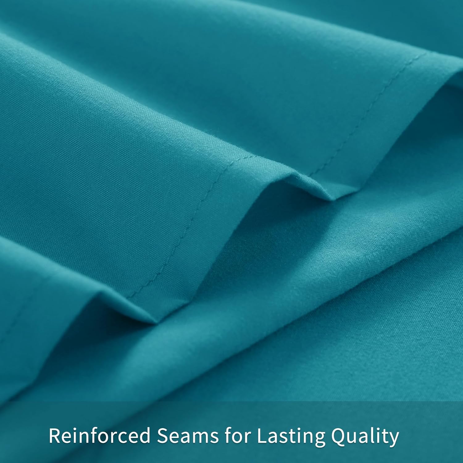 Thumbnail 6 de Tifschlaf Tifschlaf Pillow Cases 2 Pack (Teal) – Brushed Microfibre Standard/Queen Pillow Covers with Envelope Closure, 50x75 cm