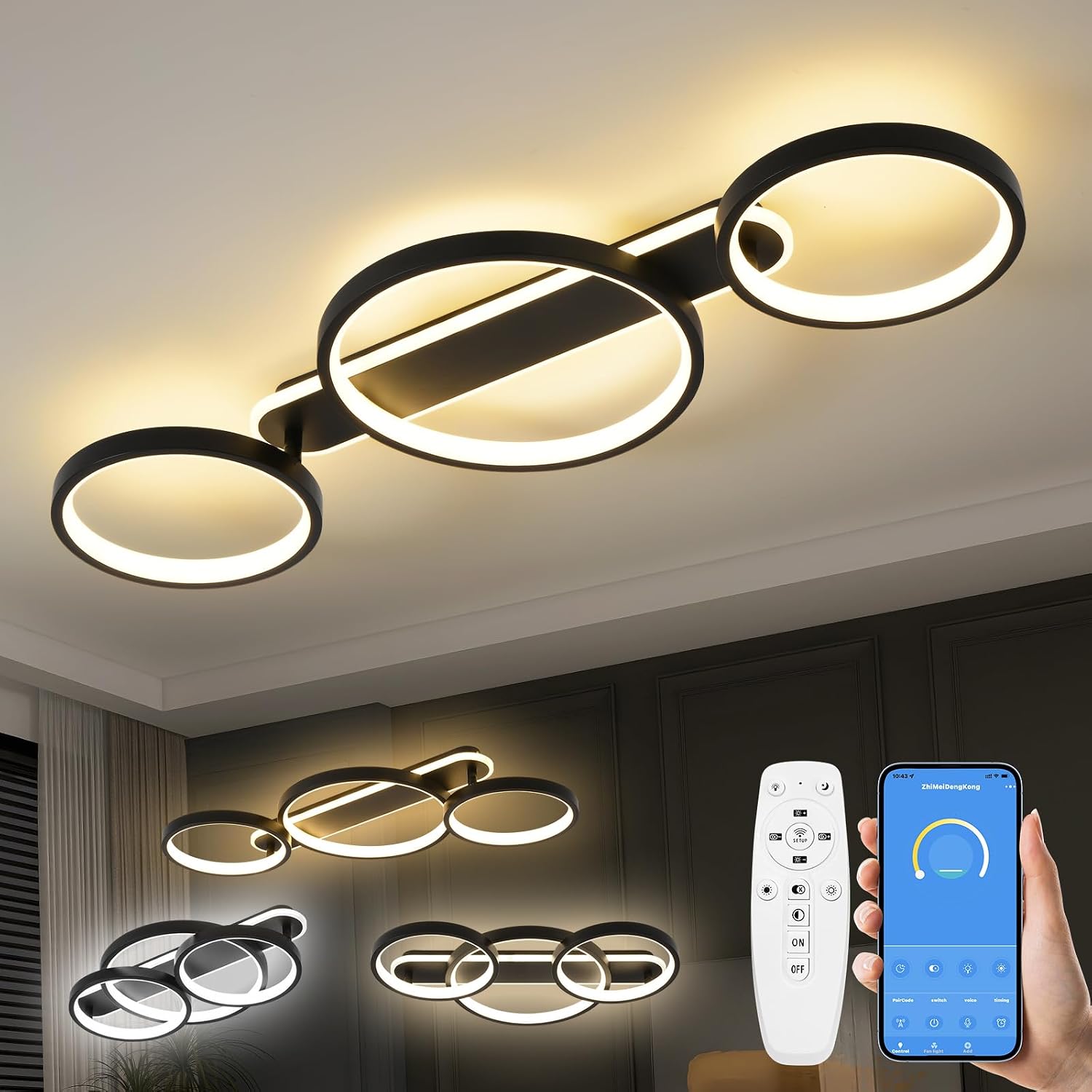 Detalle de MYCUL LED Deckenlampe 36W 78cm