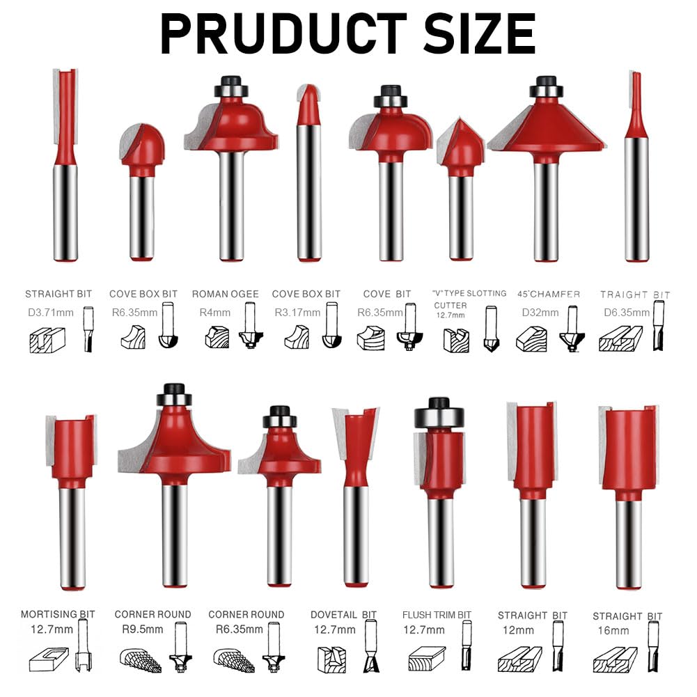 Detalle de flintronic Fraises 8mm Coffret 15 Fraises Carbure