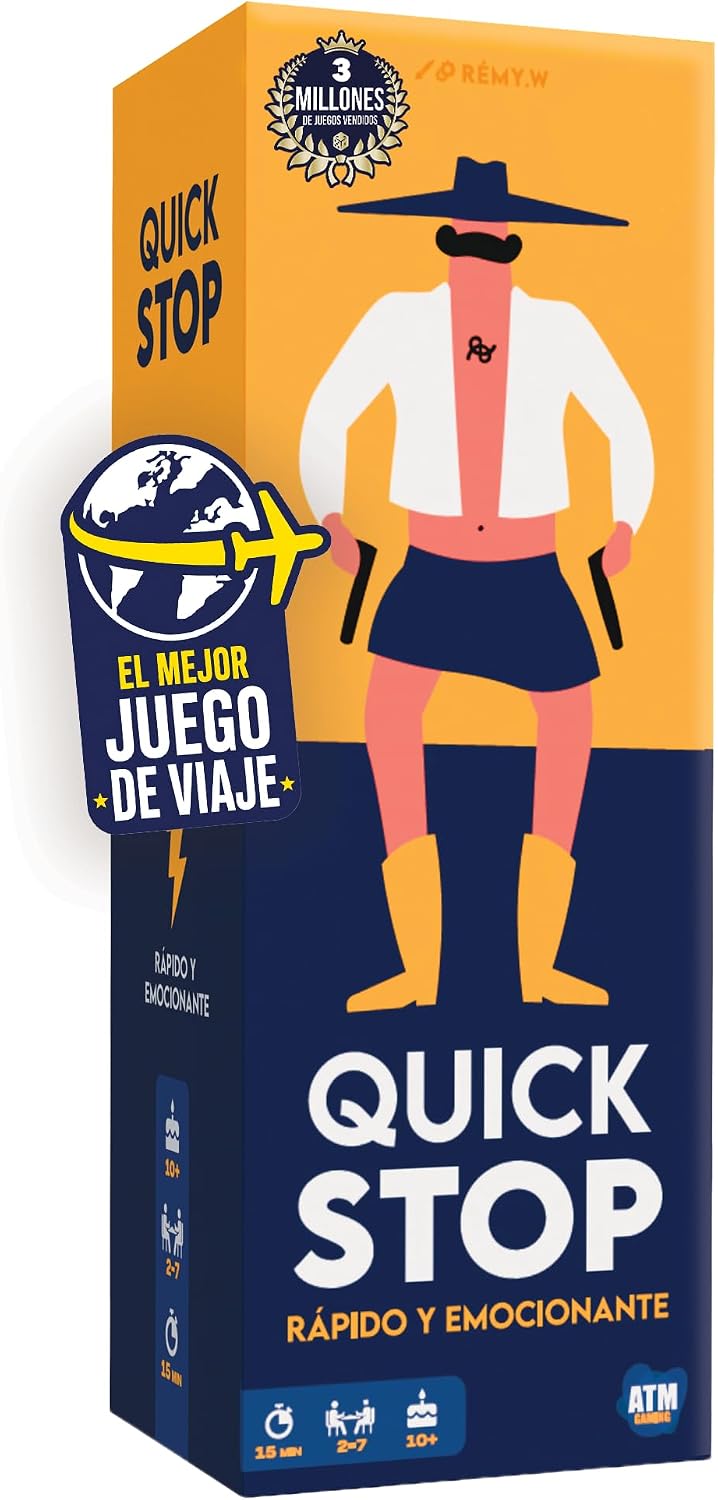 Imagen de QuickStop - Juegos de Mesa para Familia y Amigos - Dinámico y Divertido - De 2 a 7 Jugadores - Gran Premio del Juguete 2024 - Regalo Original en OfertitasTOP