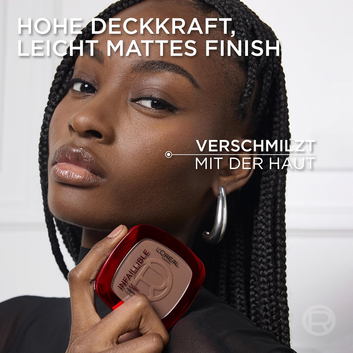 Thumbnail 6 de L’Oréal Paris Infaillible 24H Fresh Wear Foundation Puder Nr. 180 Rose Sand – wasserfest, hohe Deckkraft
